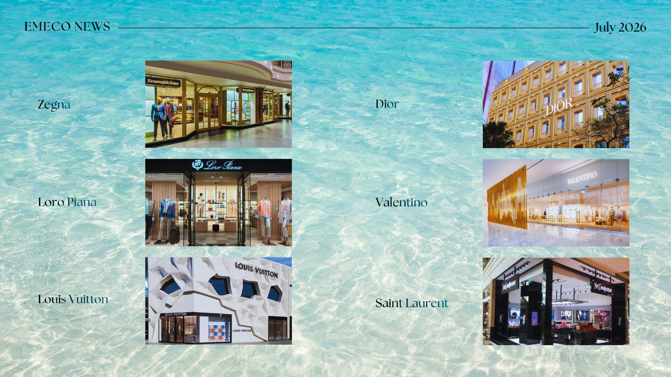 Luxury brands on Egypt's North Coast