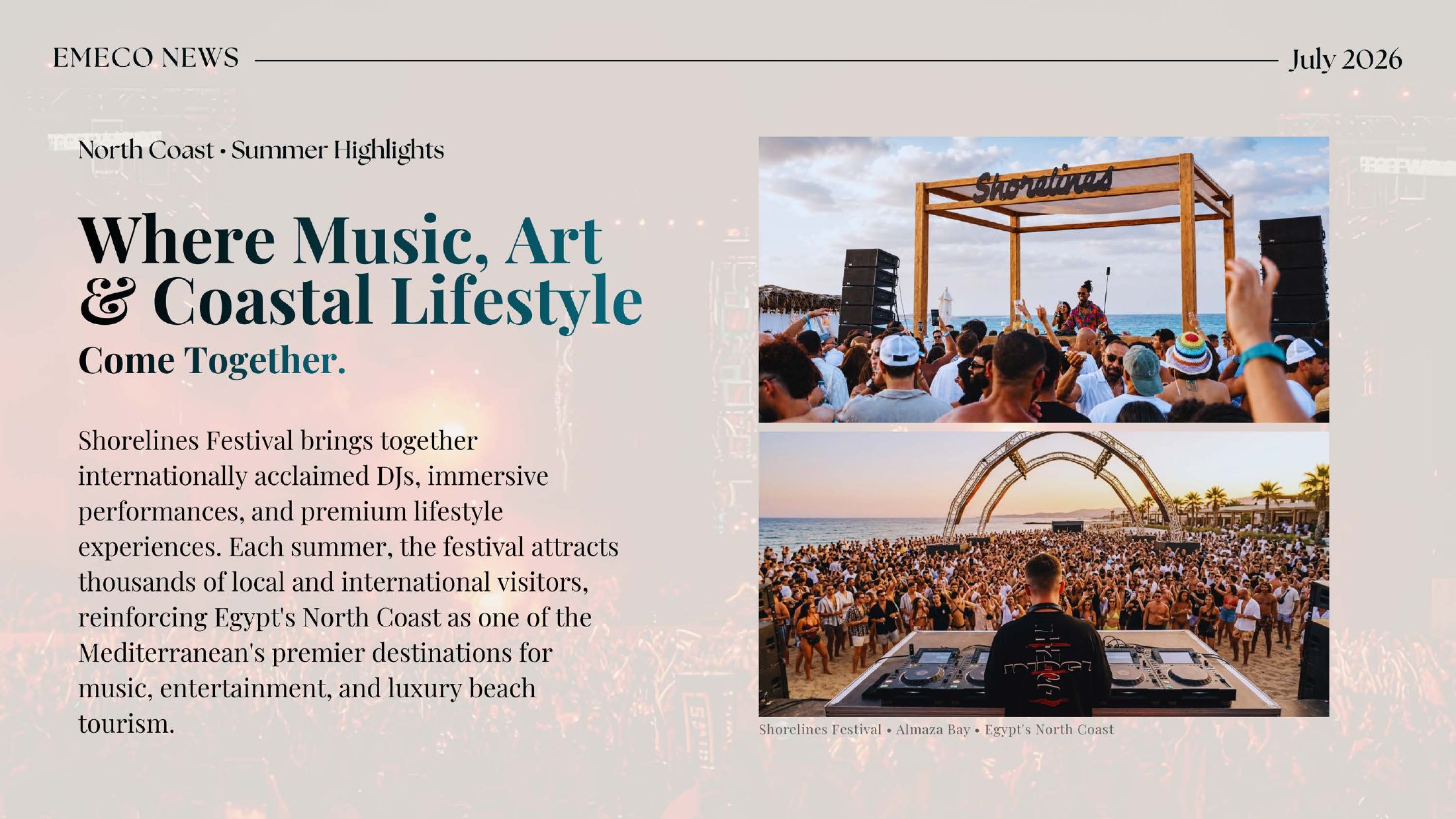 Shorelines Festival, Almaza Bay